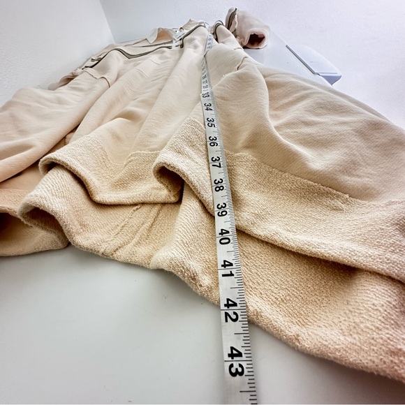 Free People Blair Sweatshirt Dress In Oatmeal Combo sz Small NWOT Oversized Fit - Picture 5 of 9